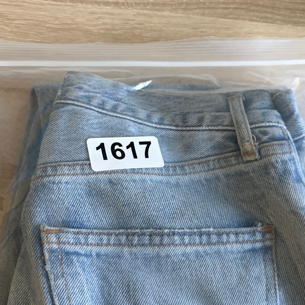 Agolde Lana Straight Legs Jeans Button Fly in Riptide Size 24 - Picture 16 of 16